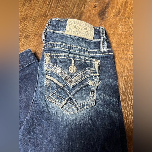 Girls Miss Me Mid-Rise Denim Trousers - Picture 3 of 7